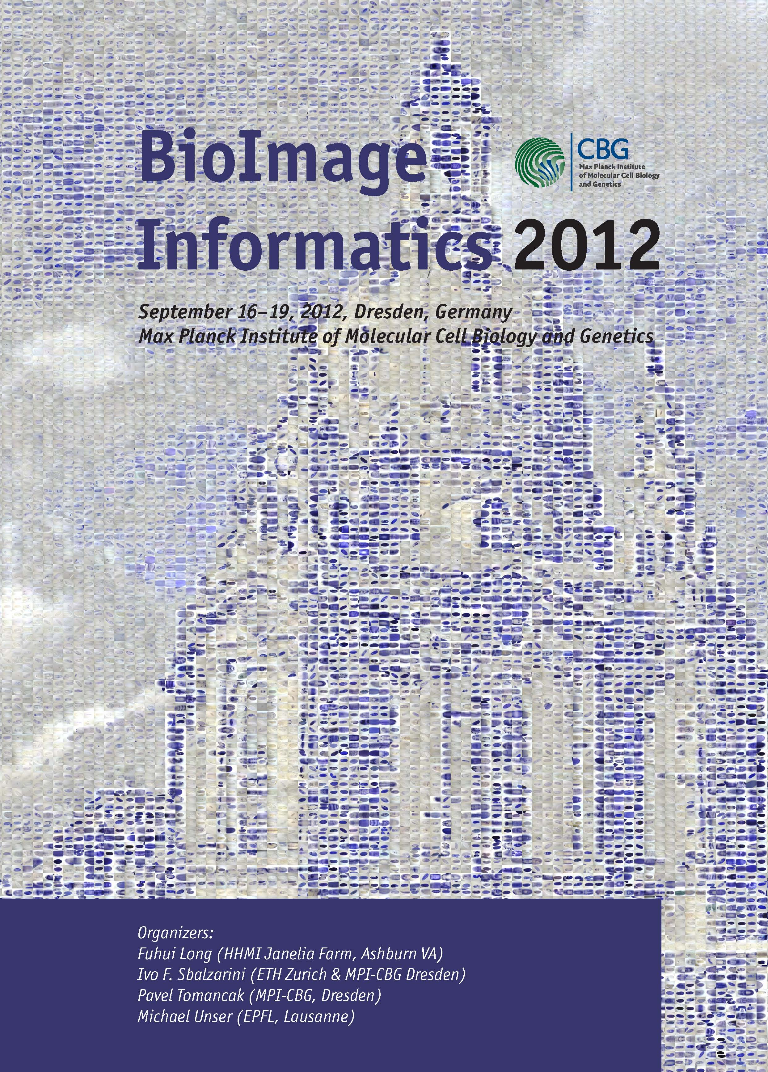 Cover of Bioimage Informatics 2012 conference brochure