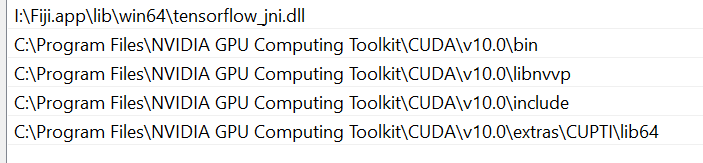 PATH variable content