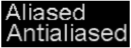aliased-text
