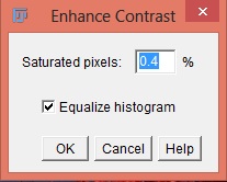 Equalize histrogram