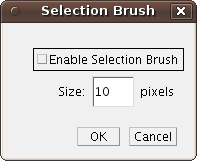 Oval tool option dialog