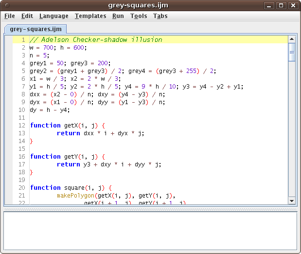 Imagej macro in the script editor