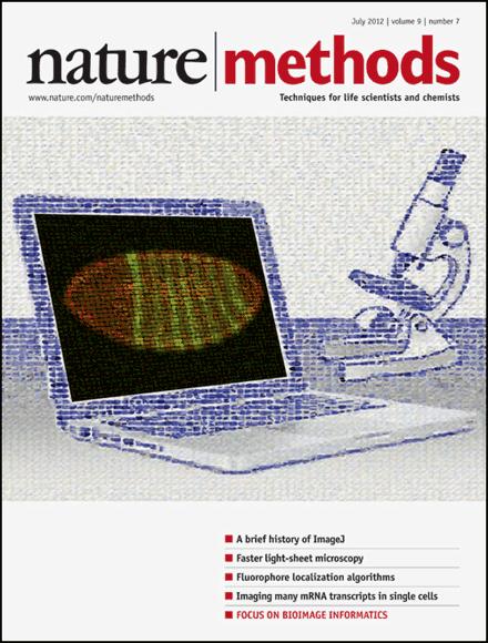 Cover of July 2012 Issue of Nature Methods containing focus on Bioimage Informatics