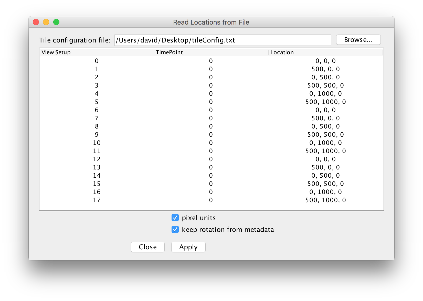 BigStitcher Arrange views003