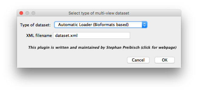 Select the importer and the name of the xml file to save the metadata to.