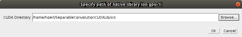 BigStitcher GPU CUDA directory selection dialog