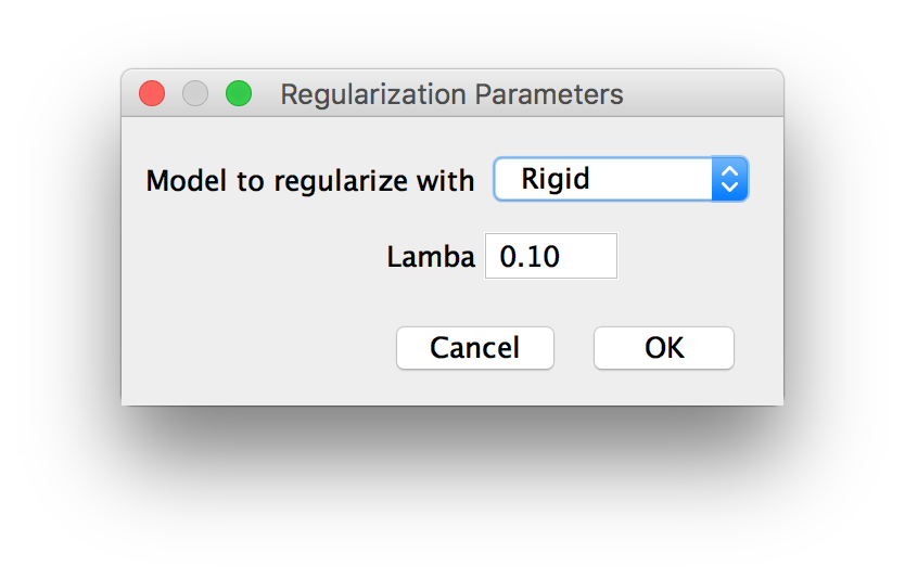 BigStitcher Regularize model