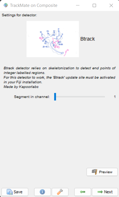 Btrackdetector screen 2