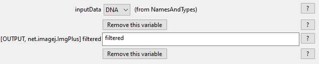 Set parameters