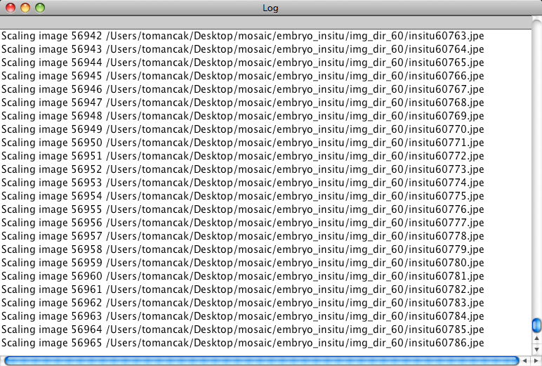 Progress log Progress log