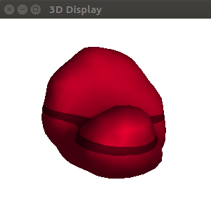 LimeSeg 3D view of segmented vesicle