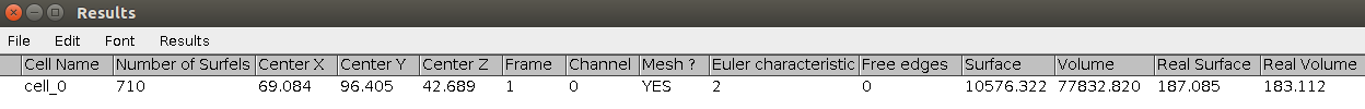 Limeseg results vesicle