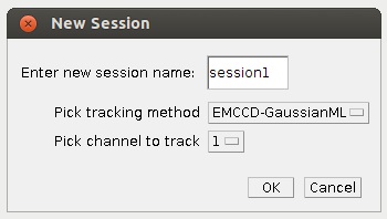 LLTT new session dialog
