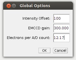 LLTT global options dialog for 2D data