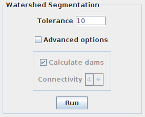 Watershed Segmentation panel