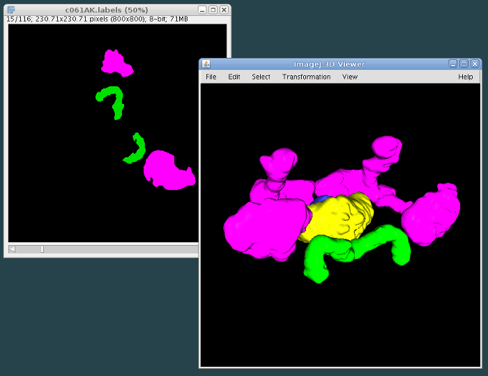Show color surfaces reduced