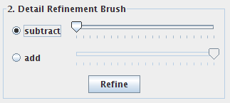 SIOX detail refinement brush panel