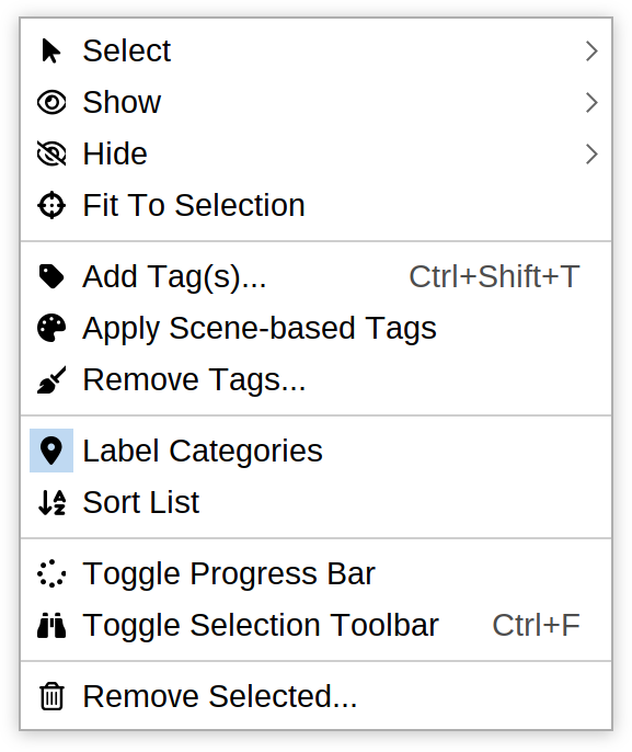 Contextual Menu