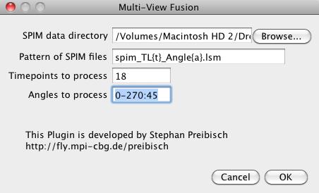 Shows the first dialog that queries the location of the multi-view files