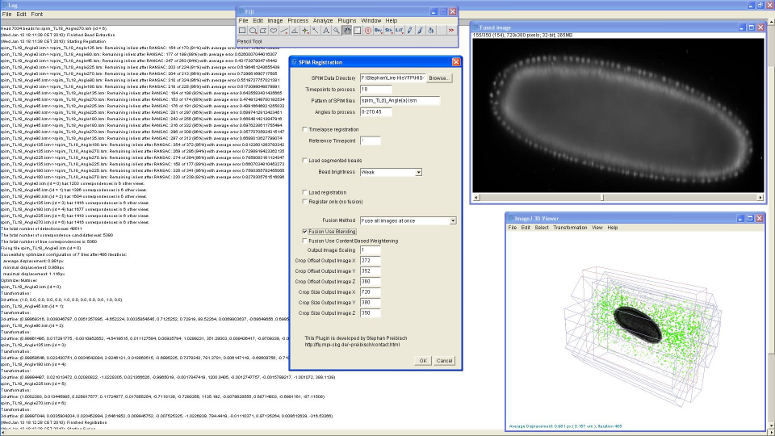 <b>Figure 8:</b> Screenshot of SPIM registration plugin in Fiji