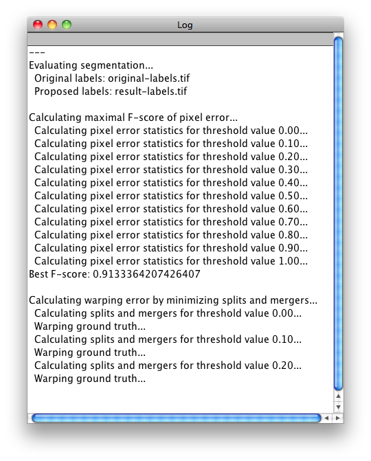 Challenge script log window