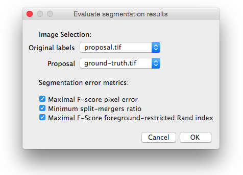 Challenge segmentation metrics script