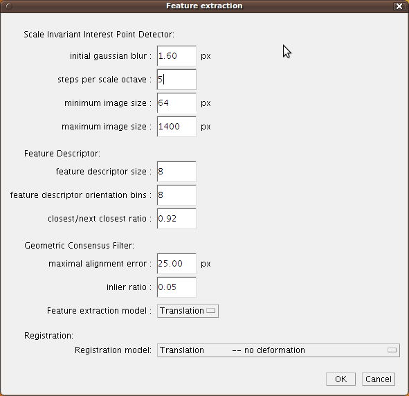 Screenshot feature extraction