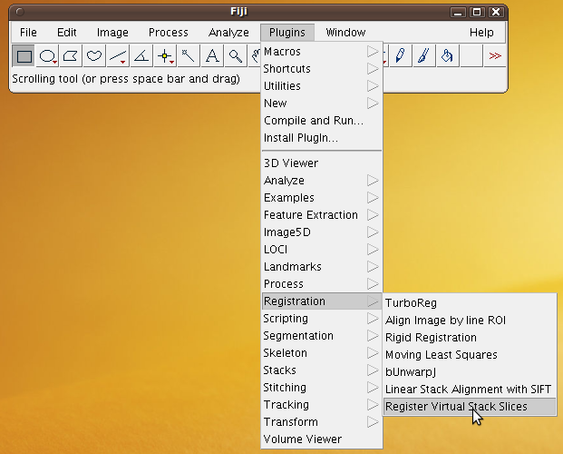 Screenshot rvss menu