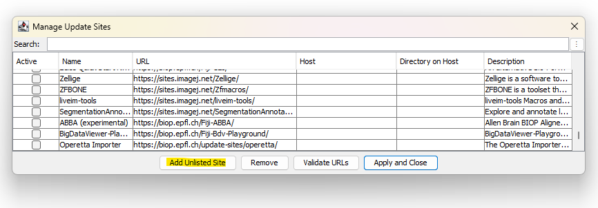 Add update site 1